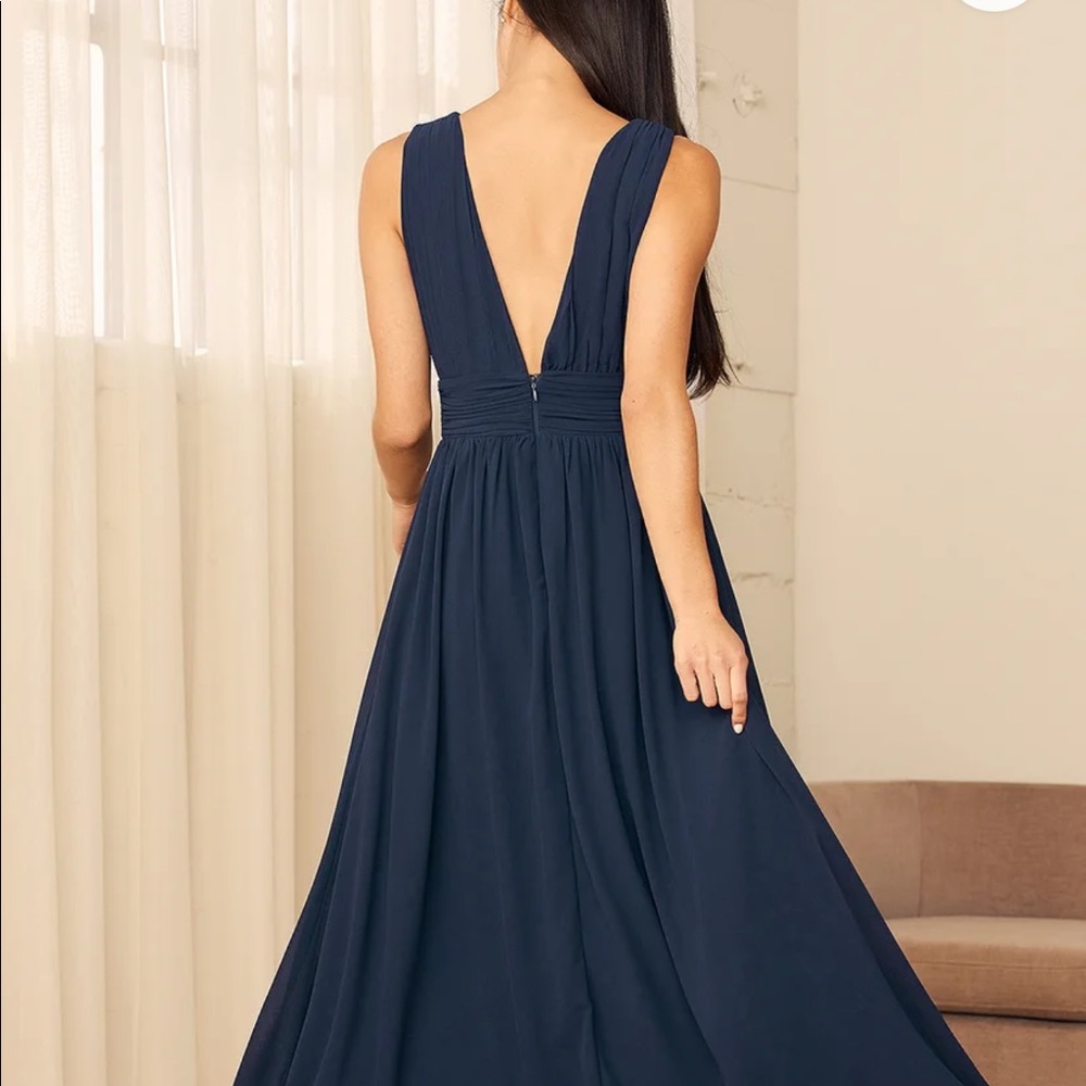 Navy Blue Maxi Dress